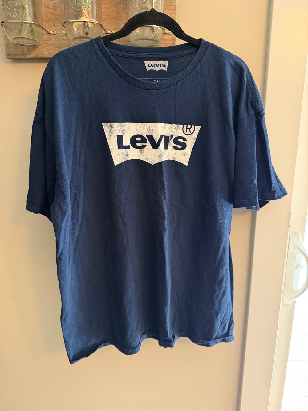 Levi's Navy Blue Short Sleeve Logo Tee